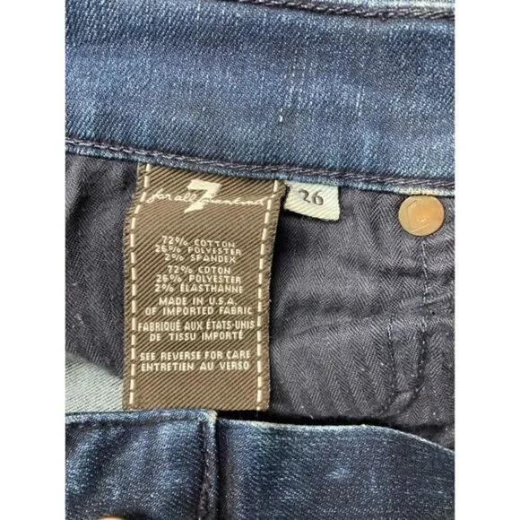 7 for all mankind the skinny medium wash jeans - Picture 6 of 6